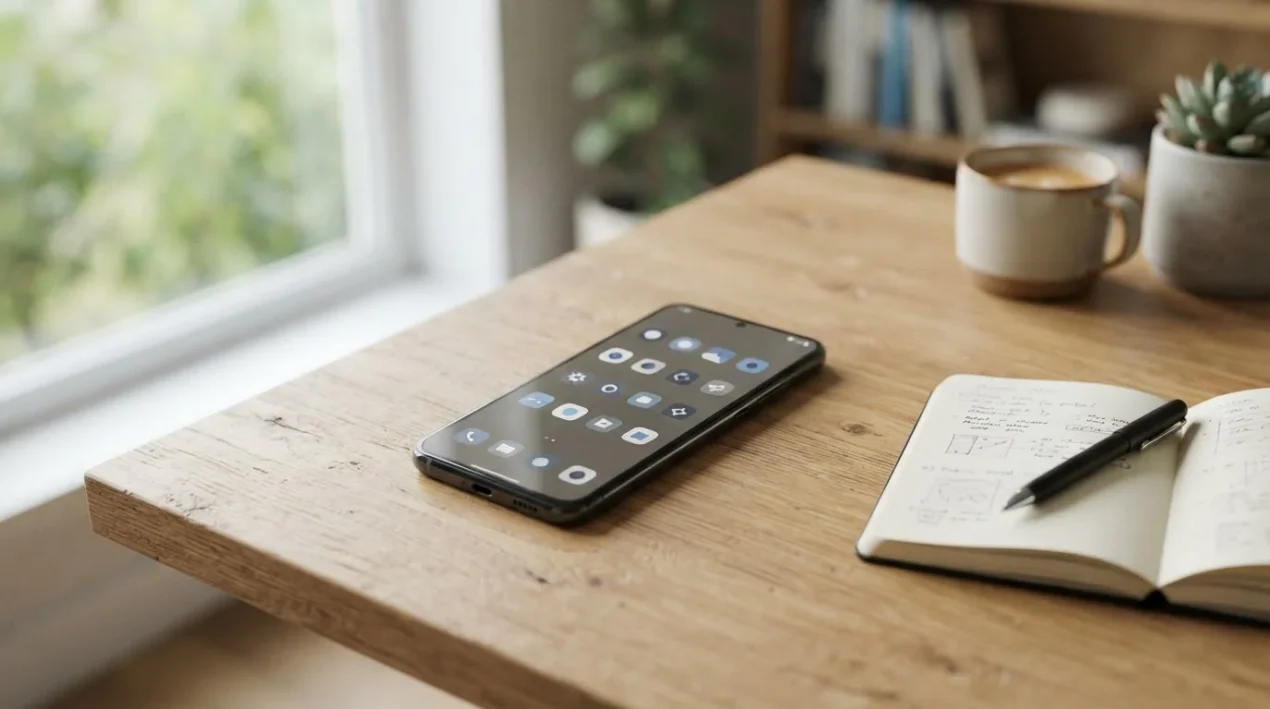 Smartphone mit verschiedenen Wett-Apps auf neutralem Untergrund zur Veranschaulichung des App-Vergleichs