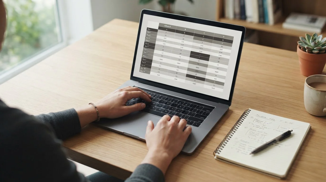 Arbeitsplatz mit Laptop und Notizen für Wettanbieter-Vergleich