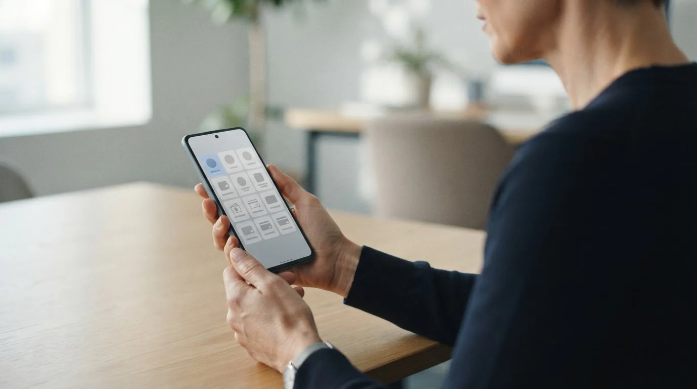 Smartphone zeigt Auswahl verschiedener Zahlungsmethoden bei Online-Wettanbietern